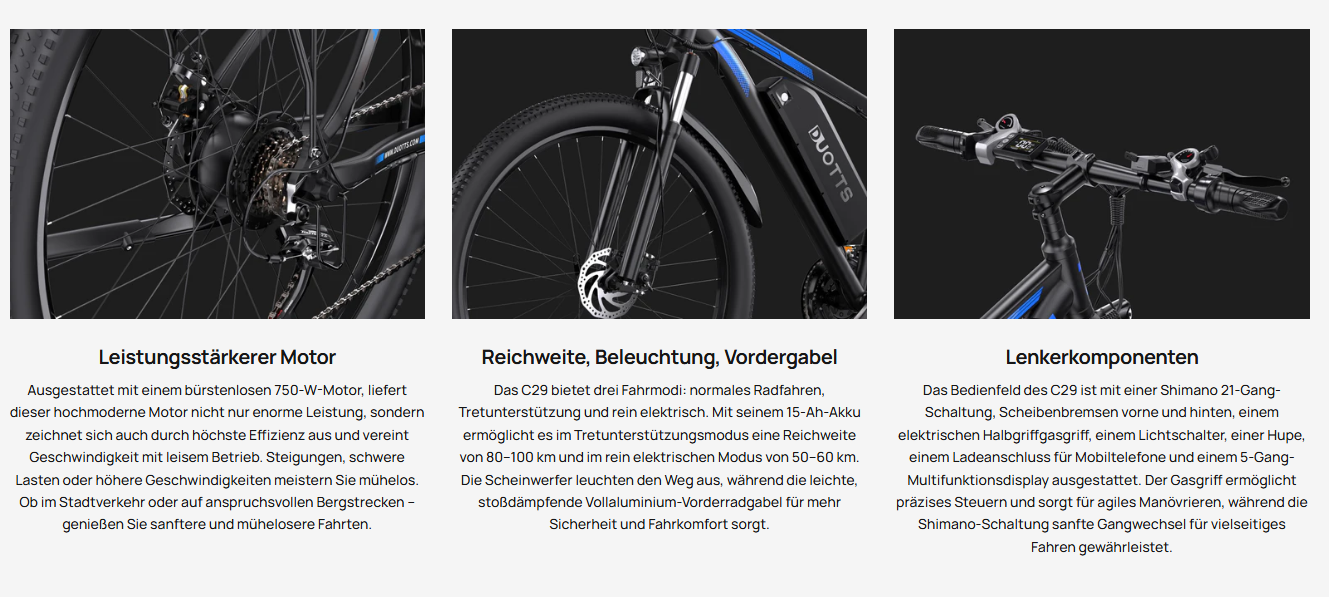 Duotts C29 E-BIKE - LIZZIE DIRECT