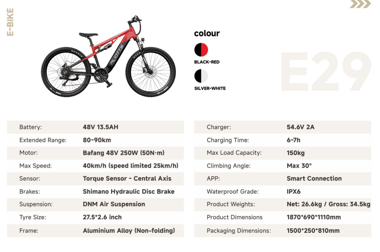Duotts E29 E-Bike